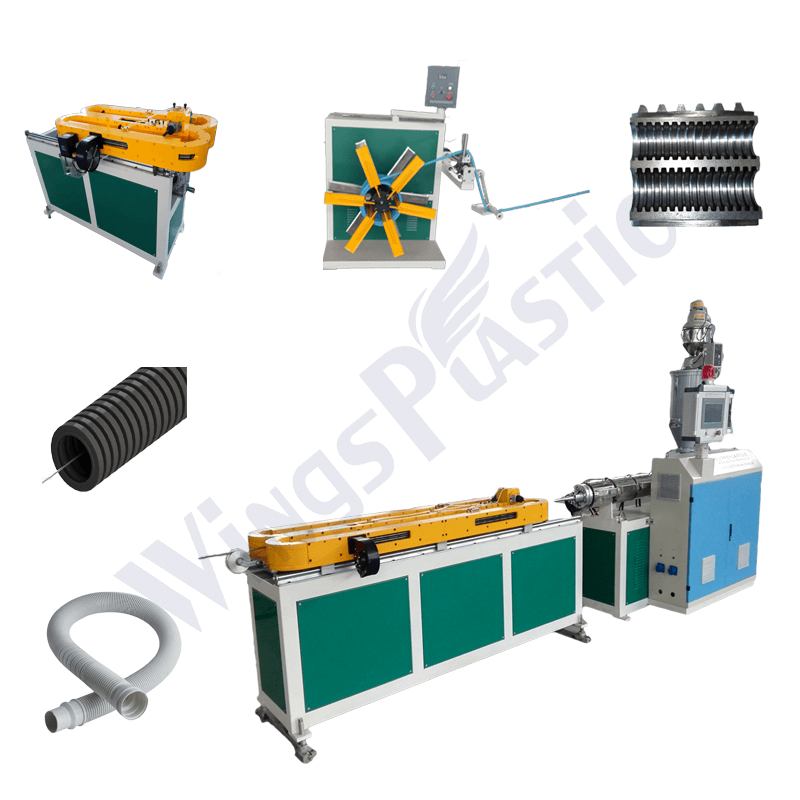Single Wall Corrugated Pipe Extrusion Line
